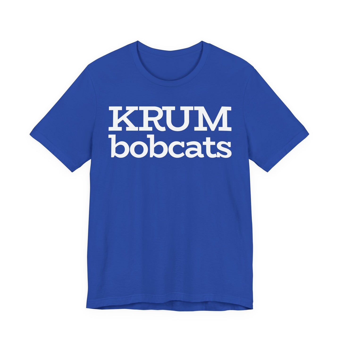 Krum Bobcats Adult Shirt Unisex Tee with Community UMC Logo