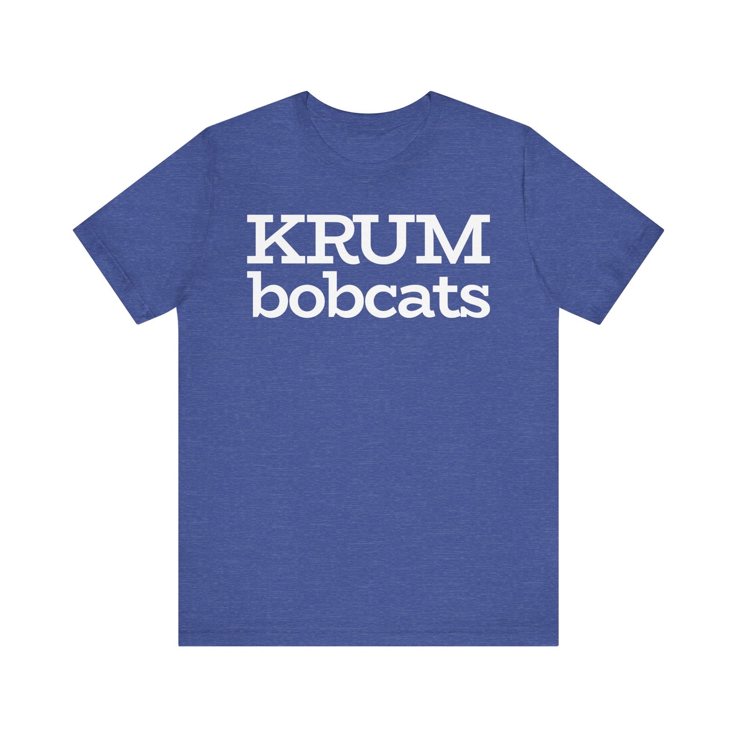 Krum Bobcats Adult Shirt Unisex Tee with Community UMC Logo