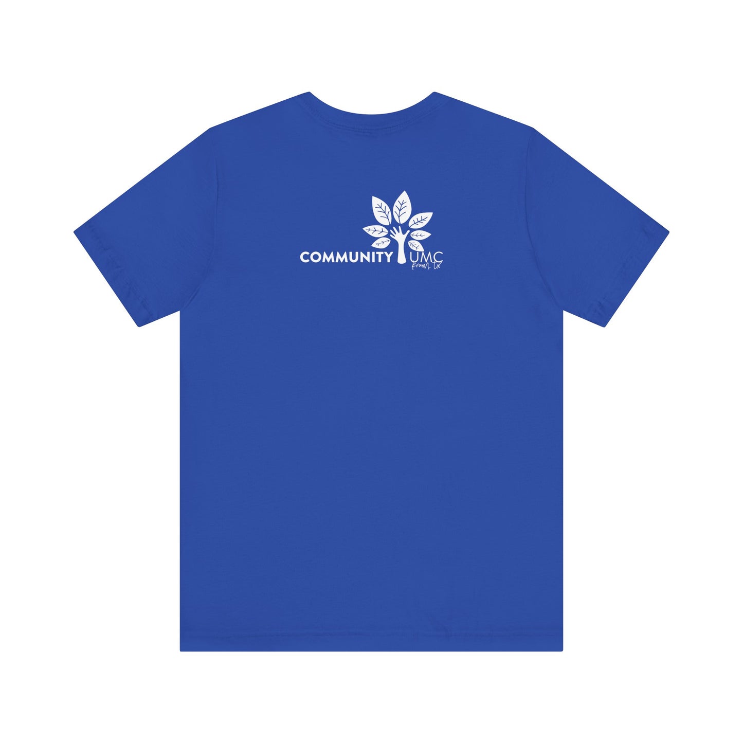 Krum Bobcats Adult Shirt Unisex Tee with Community UMC Logo