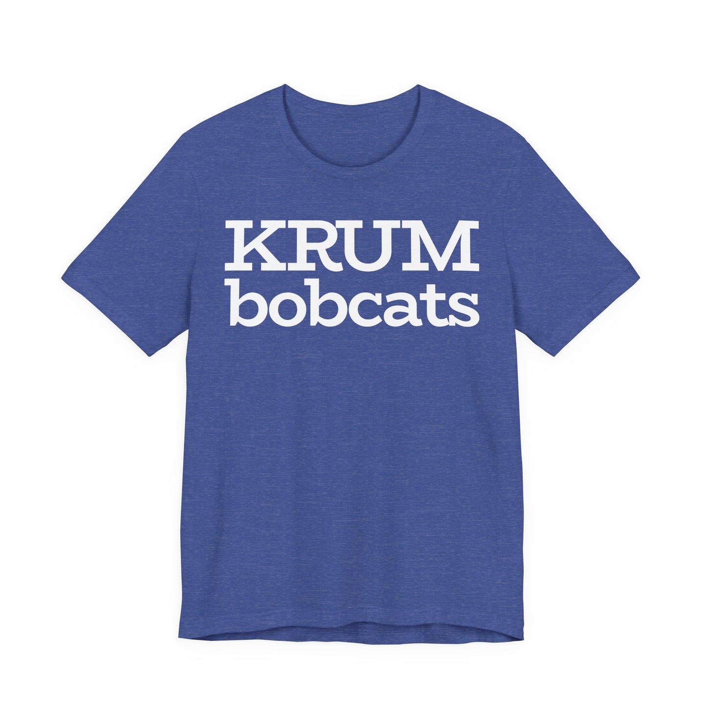Krum Bobcats Adult Shirt Unisex Tee with Community UMC Logo