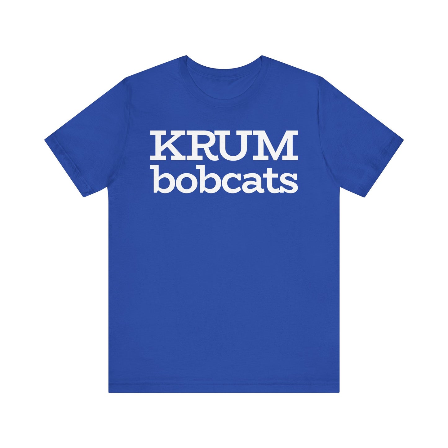 Krum Bobcats Adult Shirt Unisex Tee with Community UMC Logo