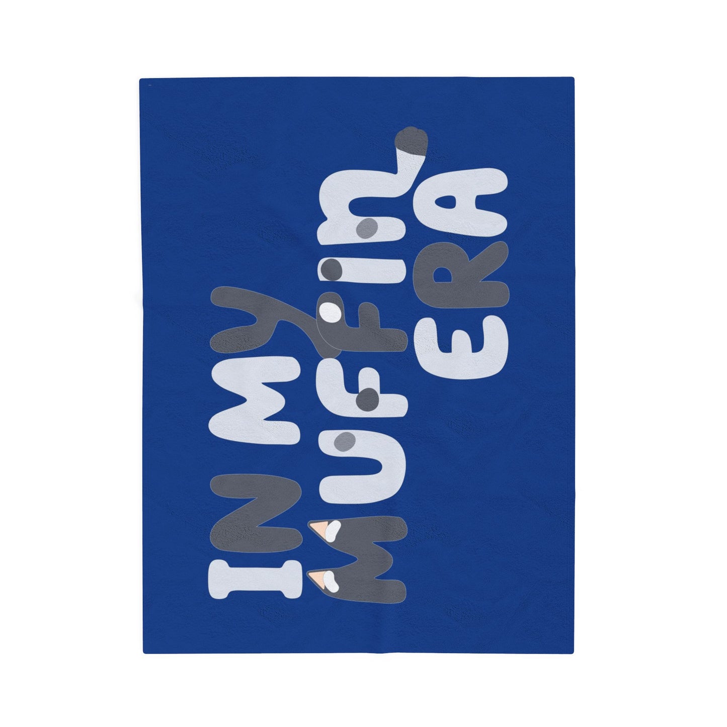 Blanket, Muffin era design, Bluey inspired, Snuggle Blanket, Cozy Throw, Gift for Bluey Fans, Velveteen Plush