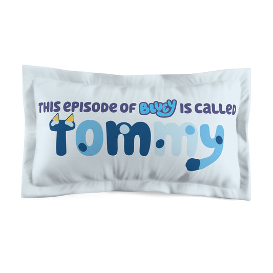 Bluey Personalized Microfiber Pillow Sham, Custom Name Pillowcase, Bluey Font Design, Kids Bedroom Decor, Custom Pillow Cover
