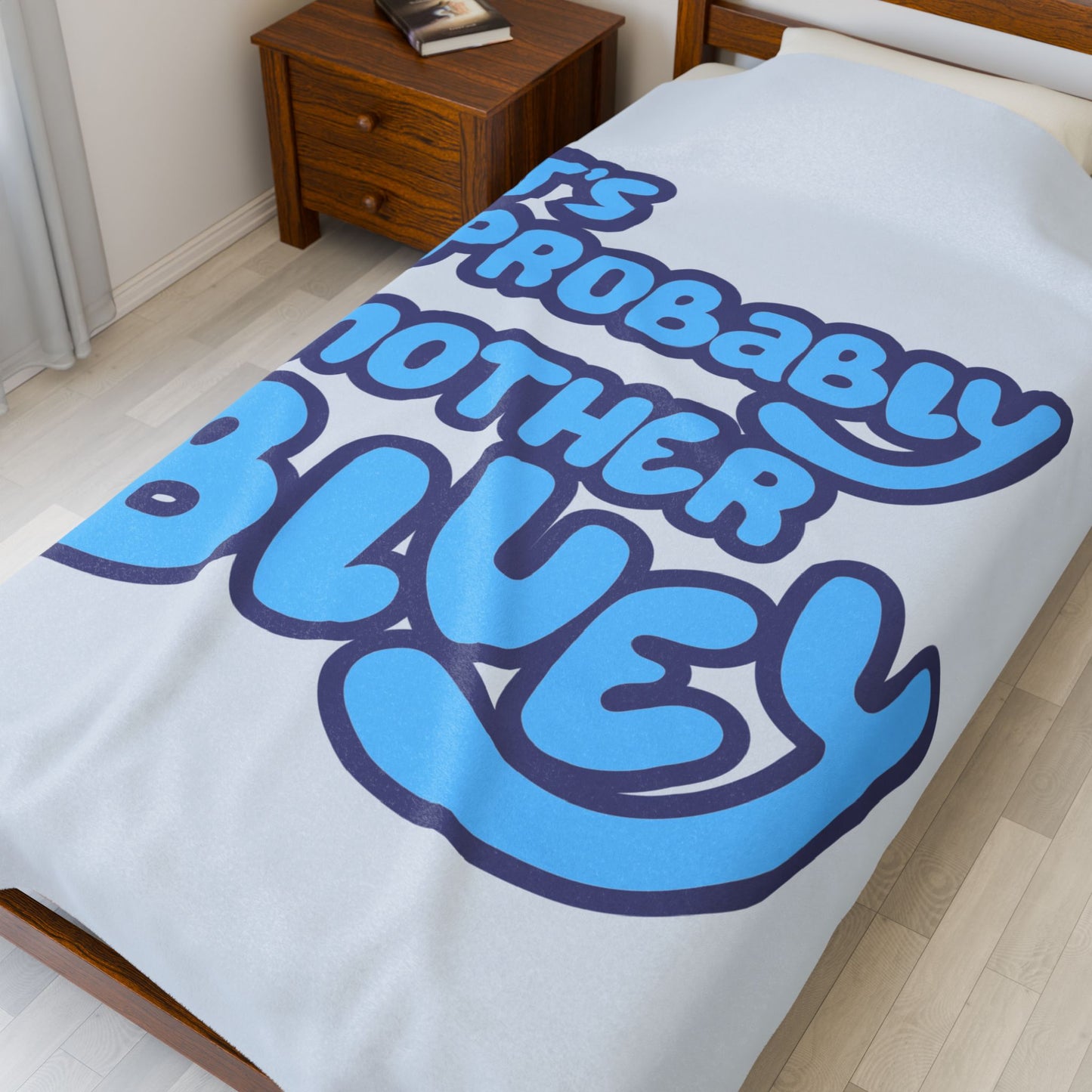 Plush Blanket, Bluey Probably Another Bluey, Cozy Throw, Soft Bedding, Gift for Kids, Bluey Fans, Birthday Present