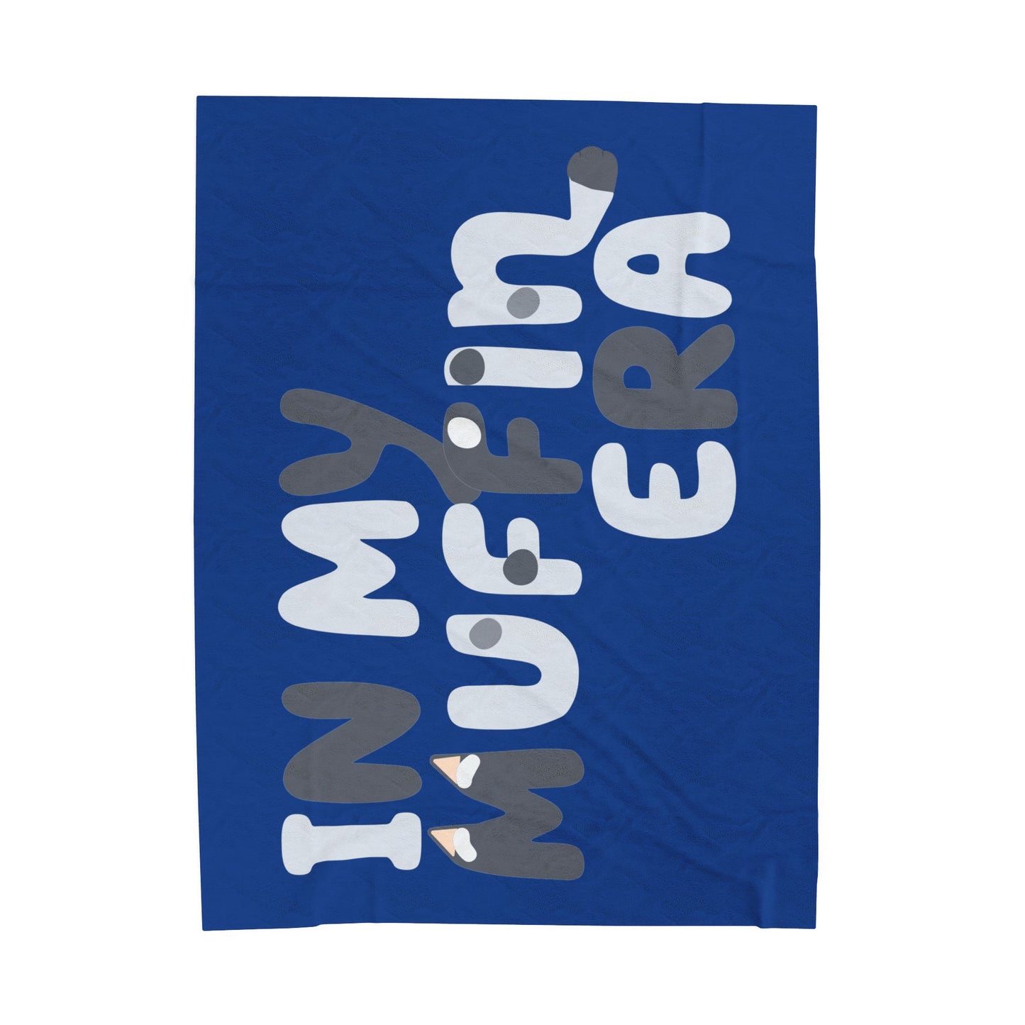 Blanket, Muffin era design, Bluey inspired, Snuggle Blanket, Cozy Throw, Gift for Bluey Fans, Velveteen Plush