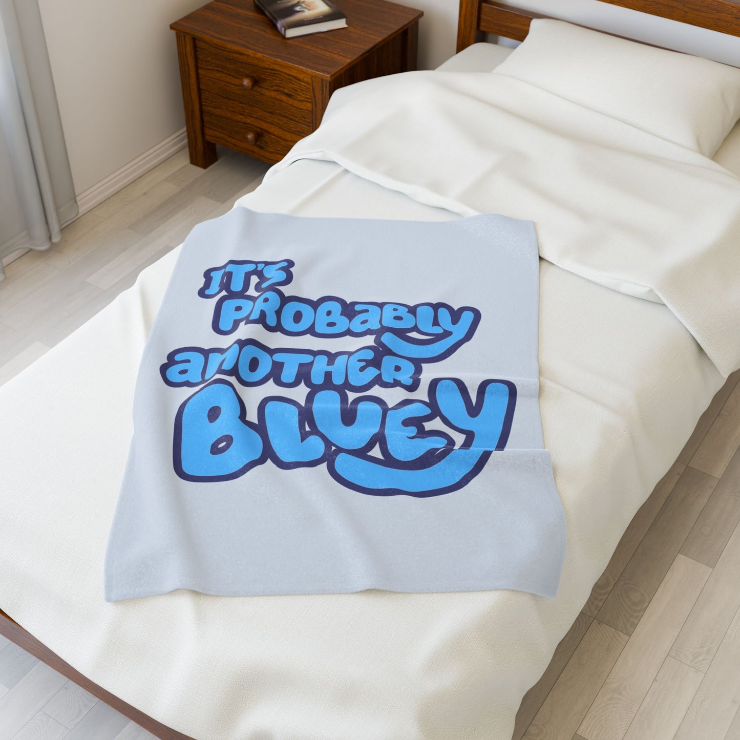 Plush Blanket, Bluey Probably Another Bluey, Cozy Throw, Soft Bedding, Gift for Kids, Bluey Fans, Birthday Present