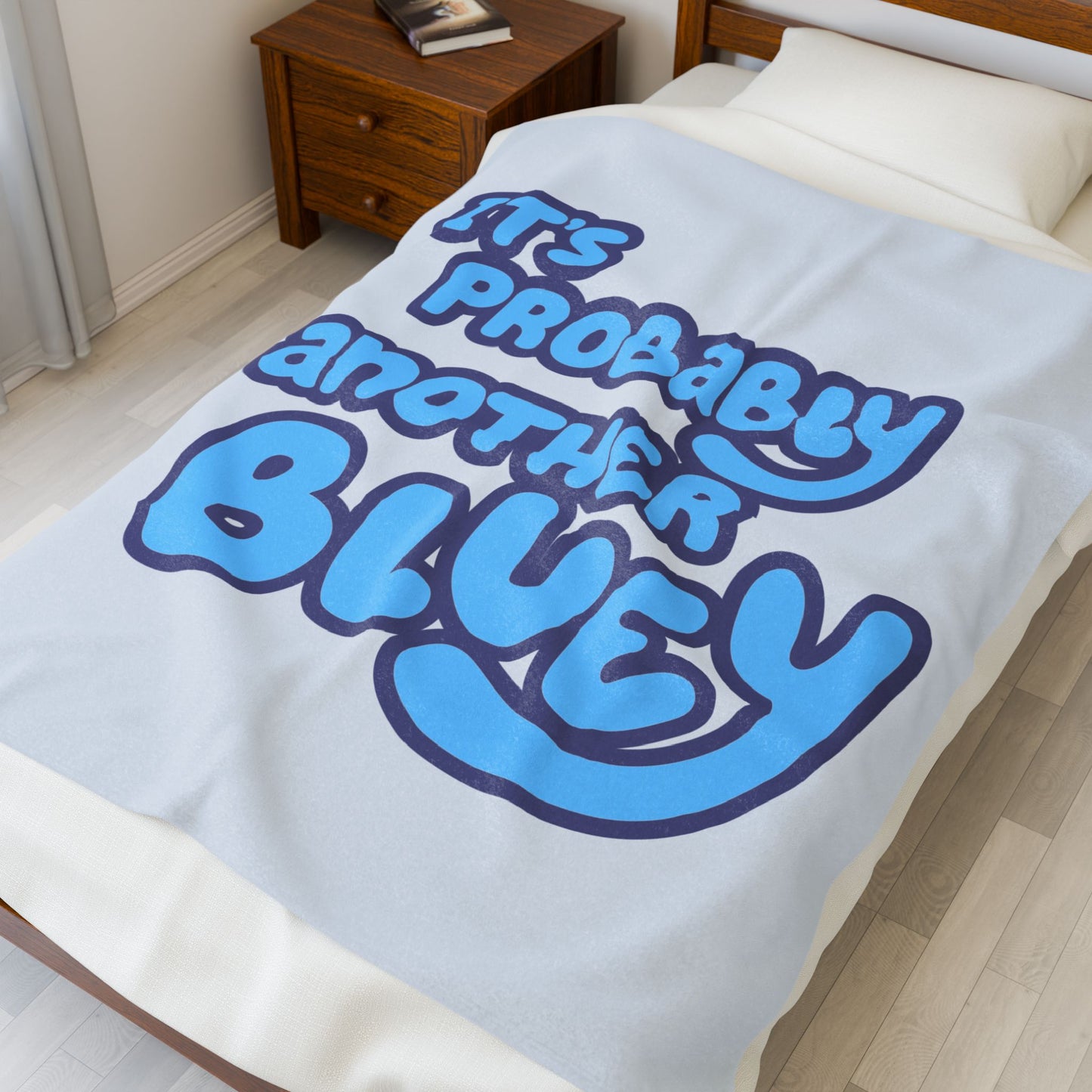 Plush Blanket, Bluey Probably Another Bluey, Cozy Throw, Soft Bedding, Gift for Kids, Bluey Fans, Birthday Present