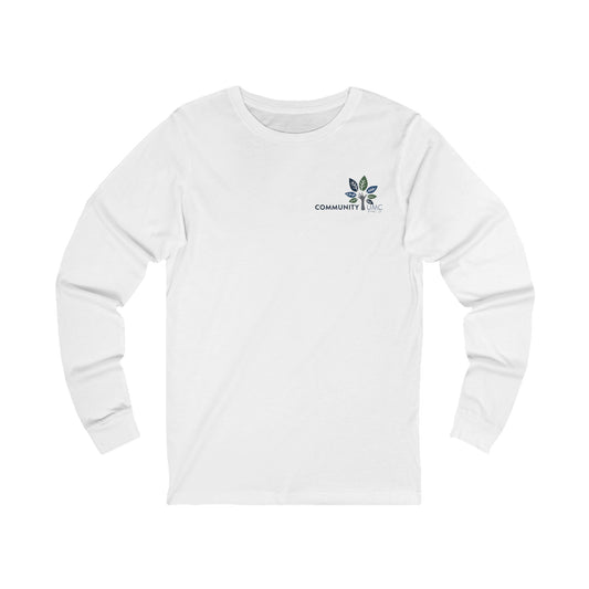Young, Scrappy, and Churchy Long Sleeved Tee for Community UMC of Krum - Unisex Jersey Long Sleeve