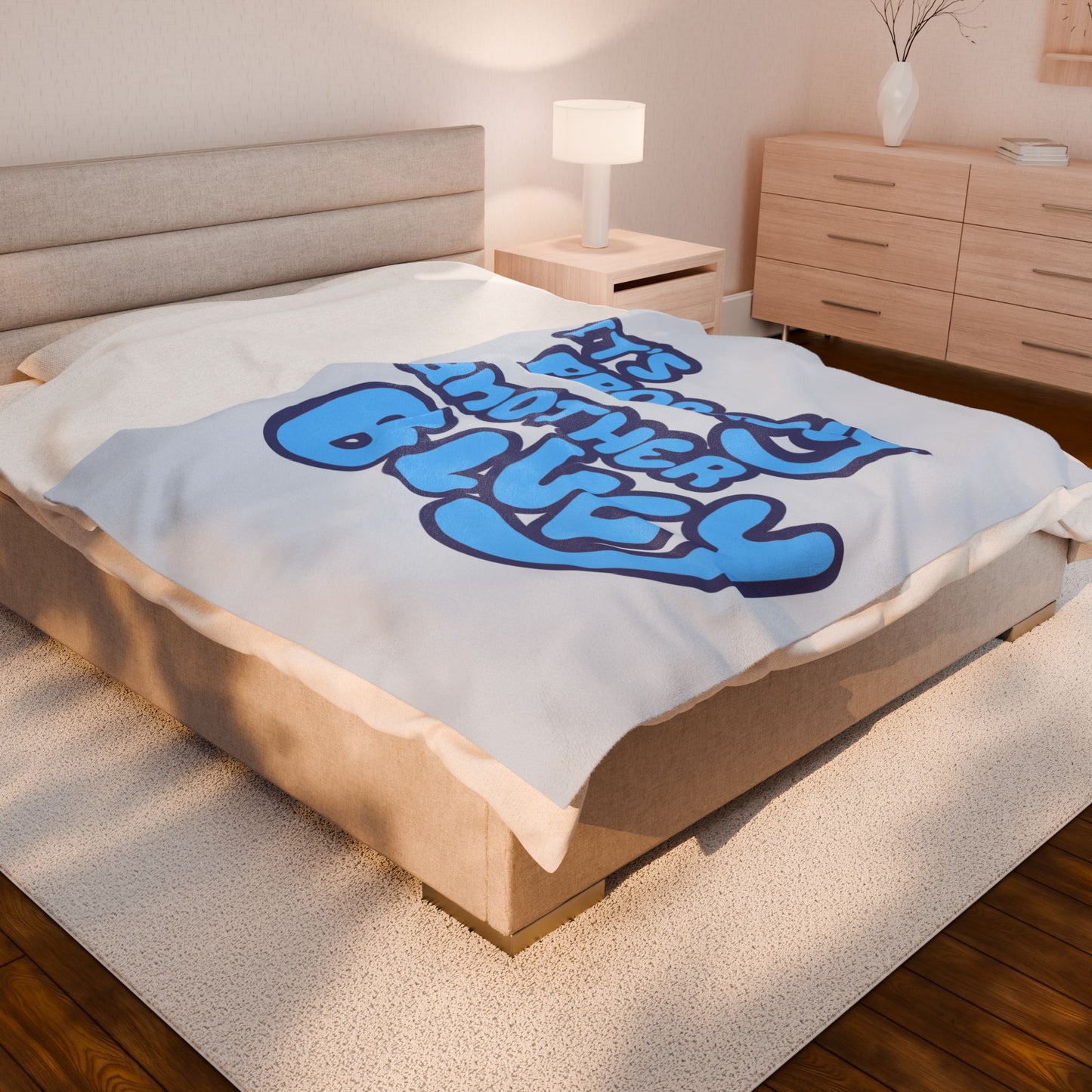 Plush Blanket, Bluey Probably Another Bluey, Cozy Throw, Soft Bedding, Gift for Kids, Bluey Fans, Birthday Present