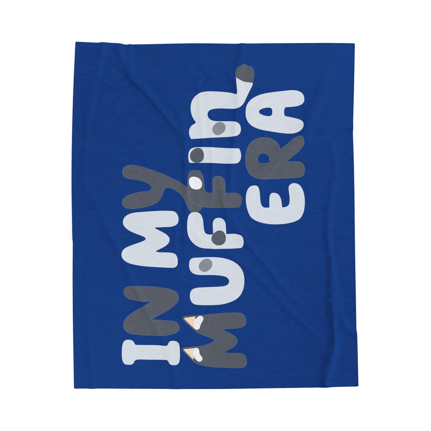Blanket, Muffin era design, Bluey inspired, Snuggle Blanket, Cozy Throw, Gift for Bluey Fans, Velveteen Plush